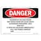 Signmission OSHA Sign, 7" Height, 10" Width, Rigid Plastic, Hazardous Voltage Inside May Shock Burn, Landscape OS-DS-P-710-L-2285 - alternate 1